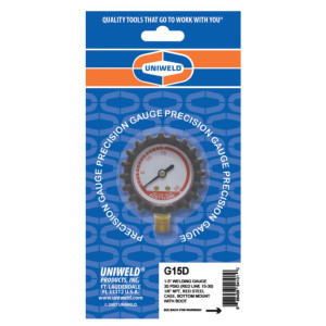 Uniweld G15D Oxygen Gauge 1.5 in, 30 psi, NPT 1/8
