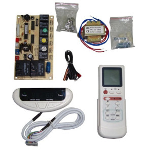 Appli Parts APCB-213DA Tarjeta de Control Aire Acondicionado Split Universal con display externo 3 velocidades de ventilador y 5 modos de funcionamiento, relay, 220 V, remplaza QD-U10A
