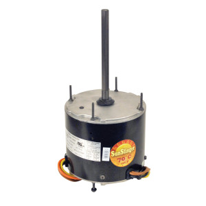 MARS 20727 1/6HP 1075rpm Outdoor Condenser Fan Motor High Temp, 6 poles, 1 shaft, TEAO Enclosure, 1 speed, 5.5 in Diameter, Reversible, 208-230 V,60 Hz,1 Ph, 5mfd/370VAC Run Capacitor