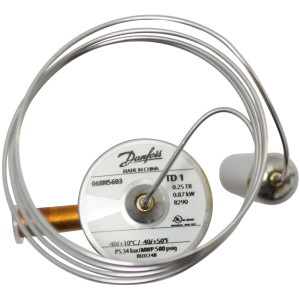 Danfoss 068N5603 0.25 TR Valvula de Expansion, TD 1, R290, 1/4x3/8 in, Soldable, Ecualizacion Interna, Una Via, -40 a 10 F