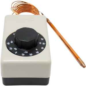 Danfoss 060H1708 UT 72 Thermostat, -22 to 85 F, Copper 10 ft Capillary tube, Auto Reset, SPDT, IP20 Enclosure
