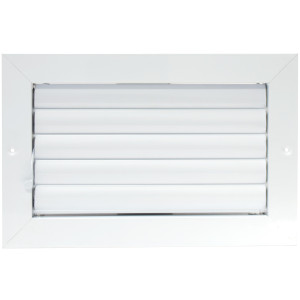 Laminaire L-CL1M1006 10x6 1-Way, White, Curved Blade, Ceiling Diffuser with ML Damper