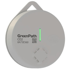 Full Gauge GreenPath Sensor portatil de CO2 0 a 20.000 ppm, Bluetooth BLE, Usa pilas AAA
