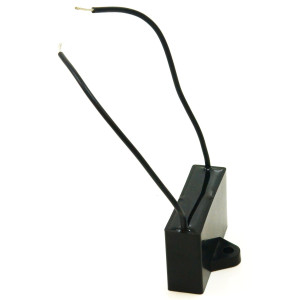 Appli Parts Fan Capacitor 4 mfd (microfarads) uf 250 VAC with 2 Wire Terminal Connections compatible with any brand with same capacitance CAP-4-250-2C 