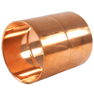 NDL N-1055 Coupling w/roll stop 1-3/8in Copper pipe fittings C x C Sweat connections for refrigeration, air conditioning and plumbing applications ACR 