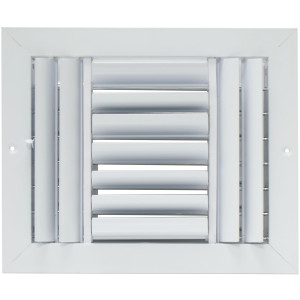 Laminaire CL3M1008 10x8 3-Way, White, Curved Blade, Ceiling Diffuser with ML Damper