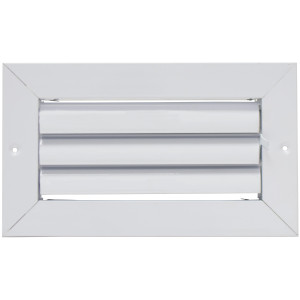 Laminaire CL1M0804 8x4 1-Way, White, Curved Blade, Ceiling Diffuser with ML Damper