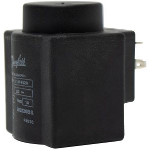 Danfoss 018F4520 Bobina para Solenoide 220 V,60 Hz, 12 W, IP65, BQ220CS, Terminales DIN