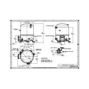 Danfoss MTZ18JA3AVE 1.5HP R404, R407, R134, R448, MBP Compresor Reciprocante para Refrigeracion 200-230/3/60 V/Ph/Hz, Descarga 1 in V01, Succion 1 in V06, Rotolock, Aceite POE, MTZ18-3V, MTZ19-3V