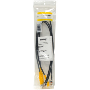 Diversitech CC33-18 Cable para Compresor, 10 AWG, Conneccion a Tope, Coneccion Rapida 1/4 pulg Bandera, 18 pulg de largo, 3 piezas
