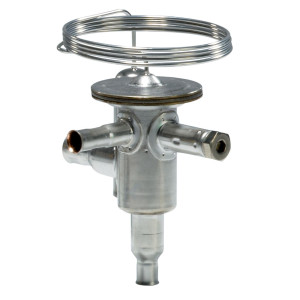 Danfoss 068U3707 1.51 TR Valvula de Expansion de Acero inoxidable, TUBE, R-290, 1/4x3/8 pulg, Soldable, ODF, Ecualizacion Interna, Single-flow, -40 a 10 C
