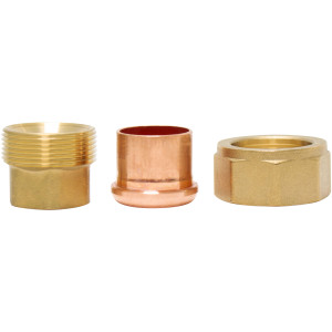 NDL N-8004 Copper Union 7/8 in CxC connections for HVAC applications
