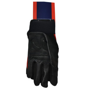 MA-Line MAGLGL Work Glove L, Padded Fingers, Leather padded Palm, Rubber pads on back