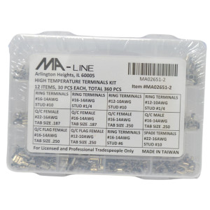 MA-Line MA-02651-2 Terminal Kit, High Temperature, 12 compartment