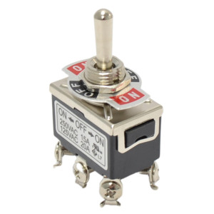 MA-Line MA04506-2 Toggle Switch Center Off, Double Pole Doble Throw