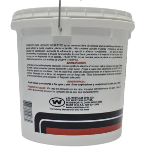 MA-Line MA-HT1 Cemento para Ductos, Sin Asbesto, Gris, Alta Temperatura, 0 a 3000 F