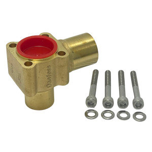 Danfoss 067B4023 Valve Body Solder Angleway 7/8 x 1-1/8 ODF x ODM for TE20/TQ12/TQ20 includes Screw Set 067B0504