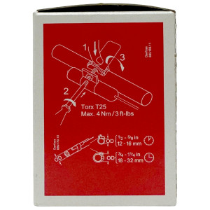 Danfoss 068U3945 1/5 - 4TR Cuerpo de Valvula Expansion Acero inoxidable, TUA, R-448A, 3/8x1/2 in, Soldable, ODF, Ecualizacion Interna, -40 a 50F, Capacidad determinada por Orificio Venta Separada