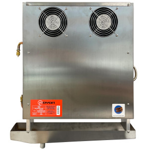 Oyon OER120232945TD-1 Evaporador Exhibidor, 1903 Btu/h a -8 C, Deshielo Electrico, 115/1/60 (V,Ph,Hz), 5 aletas por pulgada, Acero Inoxidable