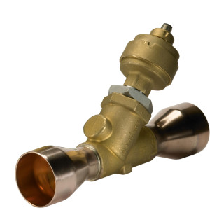 Danfoss 034G2850 Valvula Reguladora Electrica KVS 42 Conexion Entrada 1-1/8 pulg ODF Soldable y Salida 1-1/8 pulg ODF Soldable