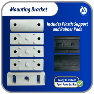 Appli Parts Window air conditioner bracket for Units Up To 77 lbs heavy duty powder coated finish mount for extra durability with installation hardware included and  mounting parts APAB-2038
