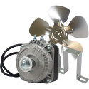 Appli Parts APFM-102E Motor Ventilador 10W Condensador y Evaporador 220V 60Hz 0.35A, Incluye Aspa de Aluminio de 23cm y Base de Montaje, Repuesto Universal para Equipos de Refrigeracion Comercial
