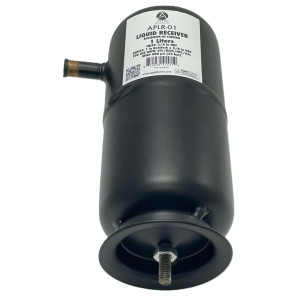 Appli Parts APLR-01 Tanque Recibidor de Liquido 1 Litros 1/4 pulg ODF Entrada x 1/4 pulg ODF Salida Conexion Rotolock 1 pulg SAE x 1/4 pulg ODF