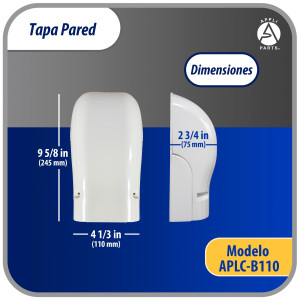 Appli Parts APLC-B110 Cobertor Pared Lineas de Aire Acondicionado Tapa 100mm