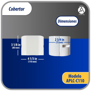 Appli Parts APLC-C110 Cobertor para Lineas de Aire Acondicionado Acople 100mm