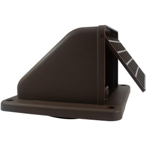 Lambro 1471B Dryer Vent Hood with Removable Screen, 4 inch, Brown
