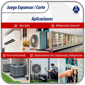 Appli Parts APT-FT278 Juego Expansor y Corte kit de herramientas incluye Avellanador de tubo de cobre, Llave ratchet y cortador de tubo de 1/8 hasta 3/4 de pulg