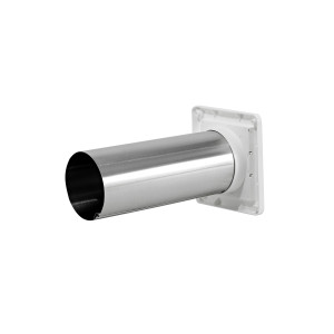 Rejilla de Ventilacion Blanca 4" Lambro Con Tubo de 11 pulgadas 267W