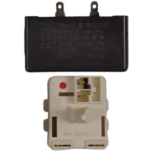 W10613606 Whirlpool Relay y capacitor para compresor de refrigeradora W10416065 67005560 3023300 67003186 67003764 67005561 67005562 8171210 8208290 8208368 C8931605 