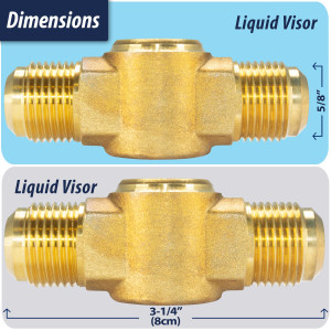 Appli Parts APSG-58A Visor de Liquido 5/8 pulg Flare e Indicador de Humedad con conexiones Rosca con cuerpo solido para Sistemas de Refrigeracion y Aire Acondicionado compatible con refrigerantes CFC, HCFC, HFC Appli Parts APSG-58A Visor de Liquido 5/8 pulg Flare e Indicador de Humedad con conexiones Rosca con cuerpo solido para Sistemas de Refrigeracion y Aire Acondicionado compatible con refrigerantes CFC, HCFC, HFC