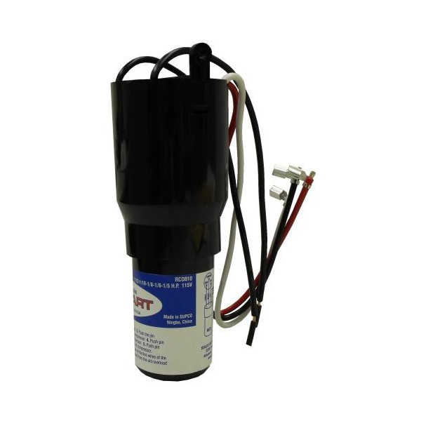 Supco RCO810 1/12 to 1/5 HP, 110 to 125 VAC, 3 in 1 Solid-state Hardstart Relay, includes relay, overload, and start capacitor. Used refrigeration systems with or without run capacitors Supco RCO810 1/12 to 1/5 HP, 110 to 125 VAC, 3 in 1 Solid-state Hardstart Relay, includes relay, overload, and start capacitor. Used refrigeration systems with or without run capacitors