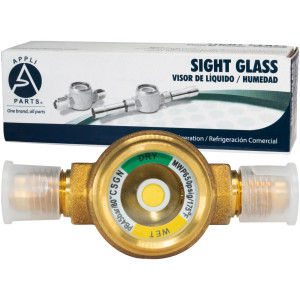 Appli Parts APSG-14A Visor de Liquido 1/4 pulg Flare e Indicador de Humedad con conexiones Rosca con cuerpo solido para Sistemas de Refrigeracion y Aire Acondicionado compatible con refrigerantes CFC, HCFC, HFC Appli Parts APSG-14A Visor de Liquido 1/4 pulg Flare e Indicador de Humedad con conexiones Rosca con cuerpo solido para Sistemas de Refrigeracion y Aire Acondicionado compatible con refrigerantes CFC, HCFC, HFC