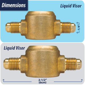 Appli Parts APSG-14A Visor de Liquido 1/4 pulg Flare e Indicador de Humedad con conexiones Rosca con cuerpo solido para Sistemas de Refrigeracion y Aire Acondicionado compatible con refrigerantes CFC, HCFC, HFC Appli Parts APSG-14A Visor de Liquido 1/4 pulg Flare e Indicador de Humedad con conexiones Rosca con cuerpo solido para Sistemas de Refrigeracion y Aire Acondicionado compatible con refrigerantes CFC, HCFC, HFC