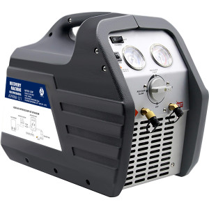 Appli Parts APRRM-121 1/2 Hp Refrigerant Recovery Machine for hvac freon reclaim 110 V, 60 Hz Portable Universal application works with multiple refrigerant includes filter drier and hose