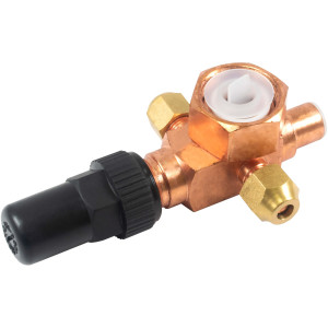 Appli Parts APRV-VA01 Valvula Rotolock V01 1 pulg x 3/8 pulg Soldable con puertos de acceso de 1/4 pulg Universal para sistemas de refrigeracion y aire acondicionado Appli Parts APRV-VA01 Valvula Rotolock V01 1 pulg x 3/8 pulg Soldable con puertos de acceso de 1/4 pulg Universal para sistemas de refrigeracion y aire acondicionado