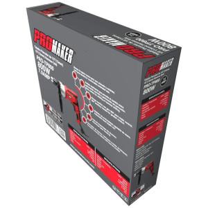 Promaker 1/2in Hammer Drill PRO-TP800
Voltage - Frequency: 120V - 60Hz
Amperage: 7.0AMP
Power: 800W
Speed: 0-2800rpm
Chuck size: 1/2in (13mm)
Weight: 5.06Lb
Cord: 6.5ft