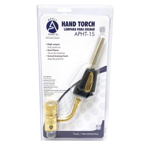 Appli Parts APHT-1S Soplete Boquilla de Soldar, Antorcha manual de un solo quemador con encendedor de arranque para soldadura fuerte con Mapp o punta giratoria de combustible de propano