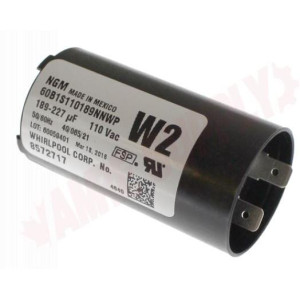 Whirlpool WP8572717 Capacitor 189-227mfd 110vac  Sirve 8572717 2859 357021 3949169 661606 W10161696 W10244889