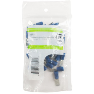 Insulated male slip-on  pack of 50  wire range 16-14  tab size  250 6219LX