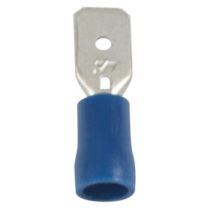 Insulated male slip-on  pack of 50  wire range 16-14  tab size  250 6219LX