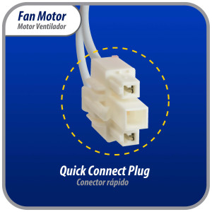 Appli Parts APFM-4680 13 W Fan Motor, 110 V, 50/60 Hz, 0.25 A, 3000 rpm, CCWSE rotation Universal Condenser Fan Motor replacement for NUV-4680, 4680JB1026C and other original parts