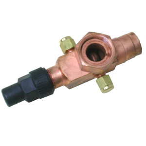 Danfoss 8168028 V02 1-3/4 in Rotolock x 1-1/8 ODF, Service Valve for Compressors