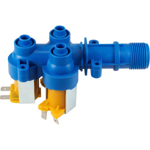Appli Parts APIV-1311 Valvula para lavadora 1 Entrada 3/4 in NPT por 3 Salidas 5/16 in 110V-120 V, 50/60 Hz, remplazo para modelos Mabe, Olimpia, 189D3116P017, 189D3116P016, 189D3116P005, WW01F00794