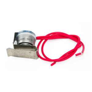 Appli Parts APBT-L60C Bimetal Thermostat 2 Wire, Open 60 F and Close 40 F, With Clip, red and red colored wires, Reference BIM-60 / Thermodisc Appli Parts APBT-L60C Bimetal Thermostat 2 Wire, Open 60 F and Close 40 F, With Clip, red and red colored wires, Reference BIM-60 / Thermodisc