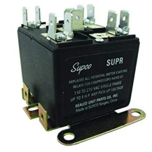 Supco SUPR Universal Electronic Potential Relay Up to 5 Hp, 30 amp, 110-270 VAC