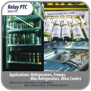 Appli Parts APSR-4002P Interruptor de rele para mini nevera de 3 pines, 4,7 Ohmnios, 110V, rele de arranque PTC universal, repuesto para multiples marcas de refrigeradores, enfriadores de vino